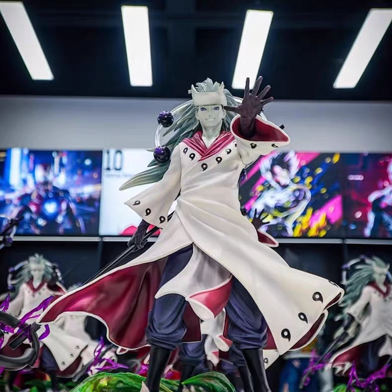 Naruto Six‑Paths Madara GK Figure 45CM In‑Stock Large Scene Statue Gift