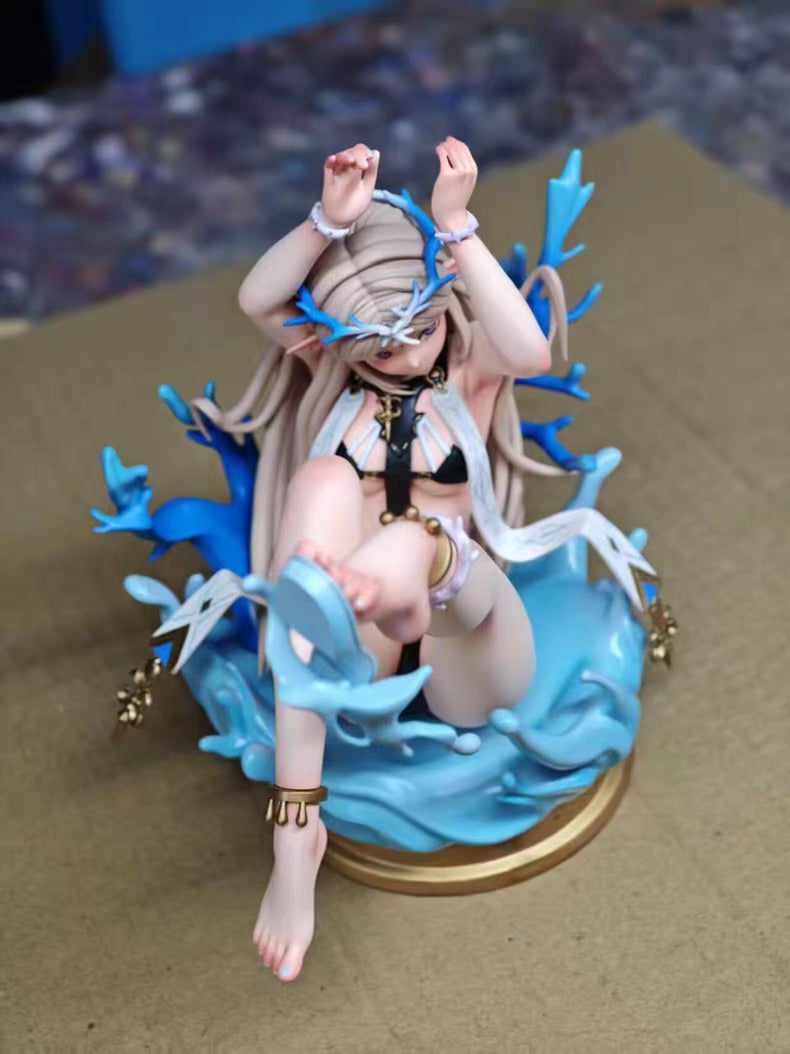 Wuthering Waves Swimsuit Catixia S+ Deluxe GK Figure 28CM Limited In‑Stock Statue Gift