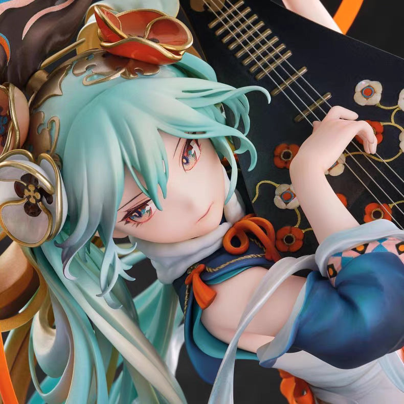 Hatsune Miku Chinese Style Pipa Ten‑Sided Ambush GK Figure 30CM In‑Stock Collectible Statue Gift
