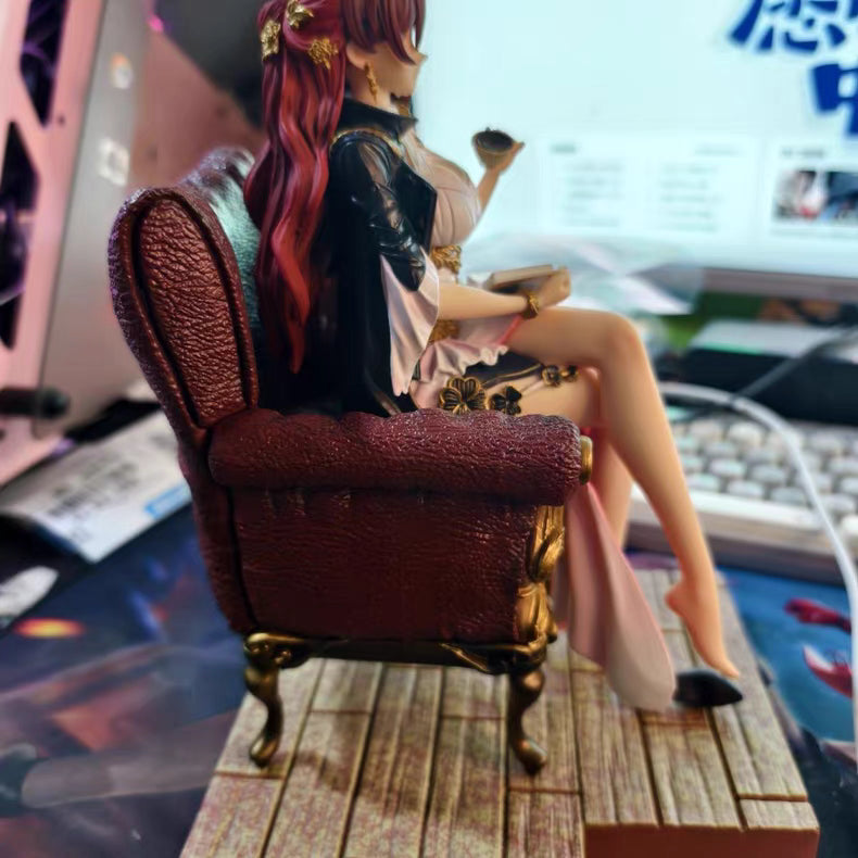 Honkai: Star Rail Himeko Sitting With Sofa Base GK Figure 24CM In‑Stock Statue Gift