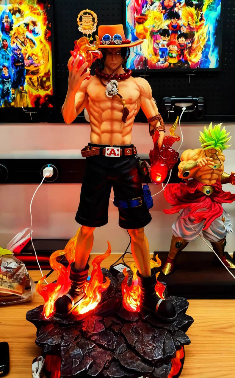 One Piece JT Studio Dream Ace By Statue Brother GK Figure 70CM Double Head Sculpt Multi-Position Light-Up Matte Finish In-Stock Statue
