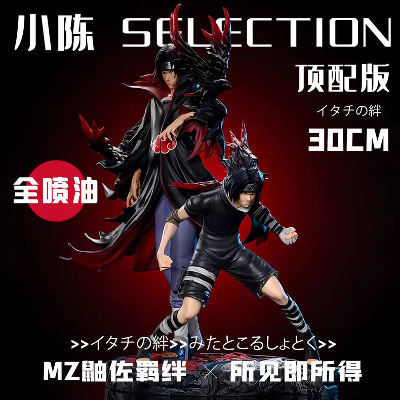 Naruto Muse Sasuke & Itachi Bond Series GK Figure 25‑30CM With Diamond Base Full Paint First Batch In‑Stock Statue