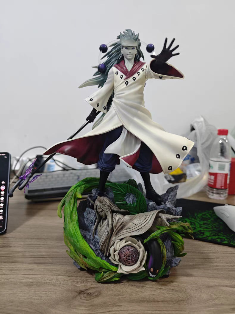 Naruto Six‑Paths Madara GK Figure 45CM In‑Stock Large Scene Statue Gift