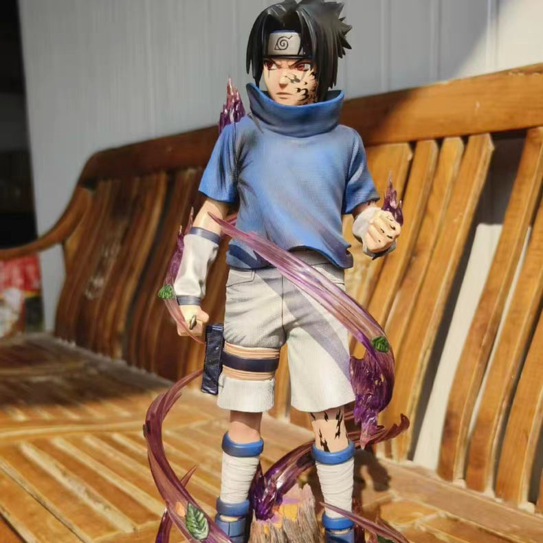 Naruto Uchiha Sasuke Curse Mark Resonance Series GK Figure 40CM Matte Full Paint In‑Stock Statue