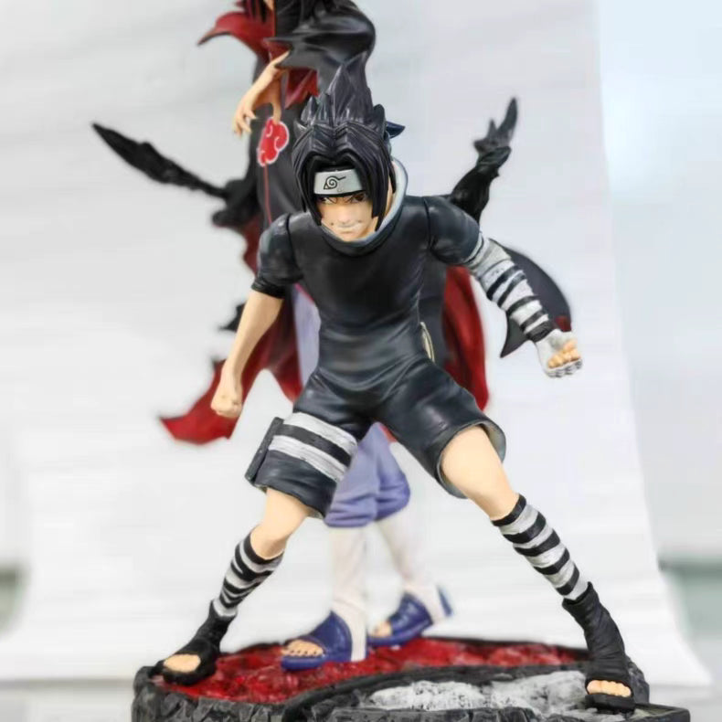 Naruto Muse Sasuke & Itachi Bond Series GK Figure 25‑30CM With Diamond Base Full Paint First Batch In‑Stock Statue