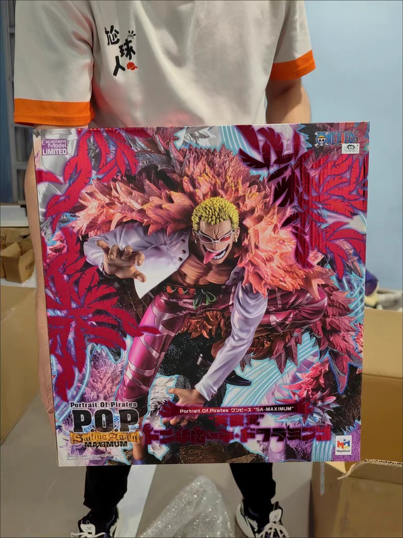 One Piece POP‑MAX Donquixote Doflamingo GK Figure 35CM Top‑Tier Version In‑Stock Statue