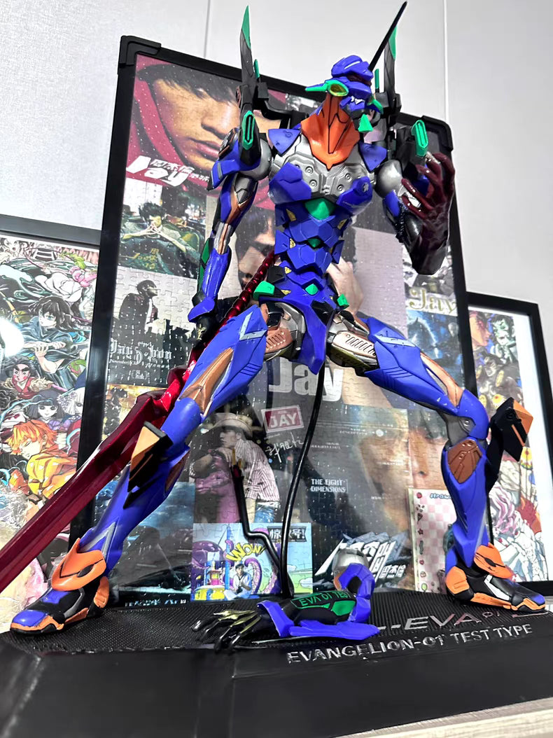 EVA Neon Genesis Evangelion Unit‑01 GK Figure 65CM Large Light‑Up In‑Stock Statue Gift
