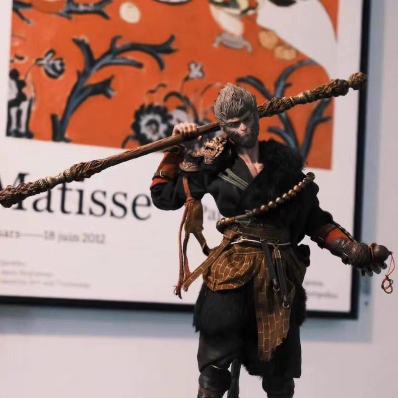 Black Myth Wukong 1:1 Replica Statue With Base & Exchangeable Hands Premium Version In‑Stock Collectible Figure