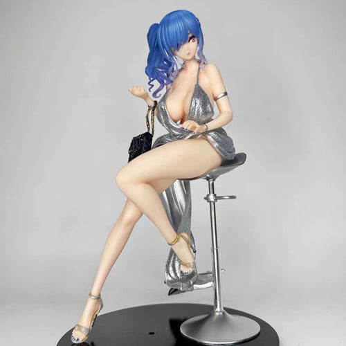 Azur Lane St. Louis Sitting Dress S+ Full Paint GK Figure 24CM Light‑Transparent Hair In‑Stock Statue