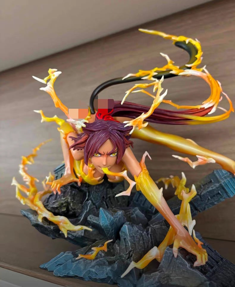 Bleach Yoruichi Shihouin Black Cat Thousand‑Year Blood War GK Figure 26CM In‑Stock Tabletop Statue