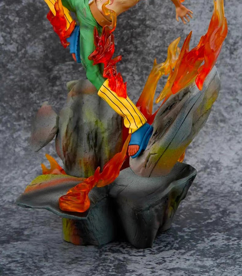 Naruto Eight Gates Night Guy Premium GK Figure Battle Form Light-Up USB Interface Fully Painted In‑Stock Statue