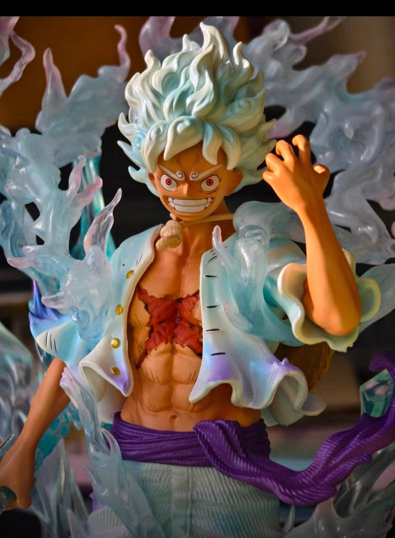 JT Sky‑Painted Gear 5 Nika Luffy GK Figure 34CM Exclusive Limited One Piece In‑Stock Statue