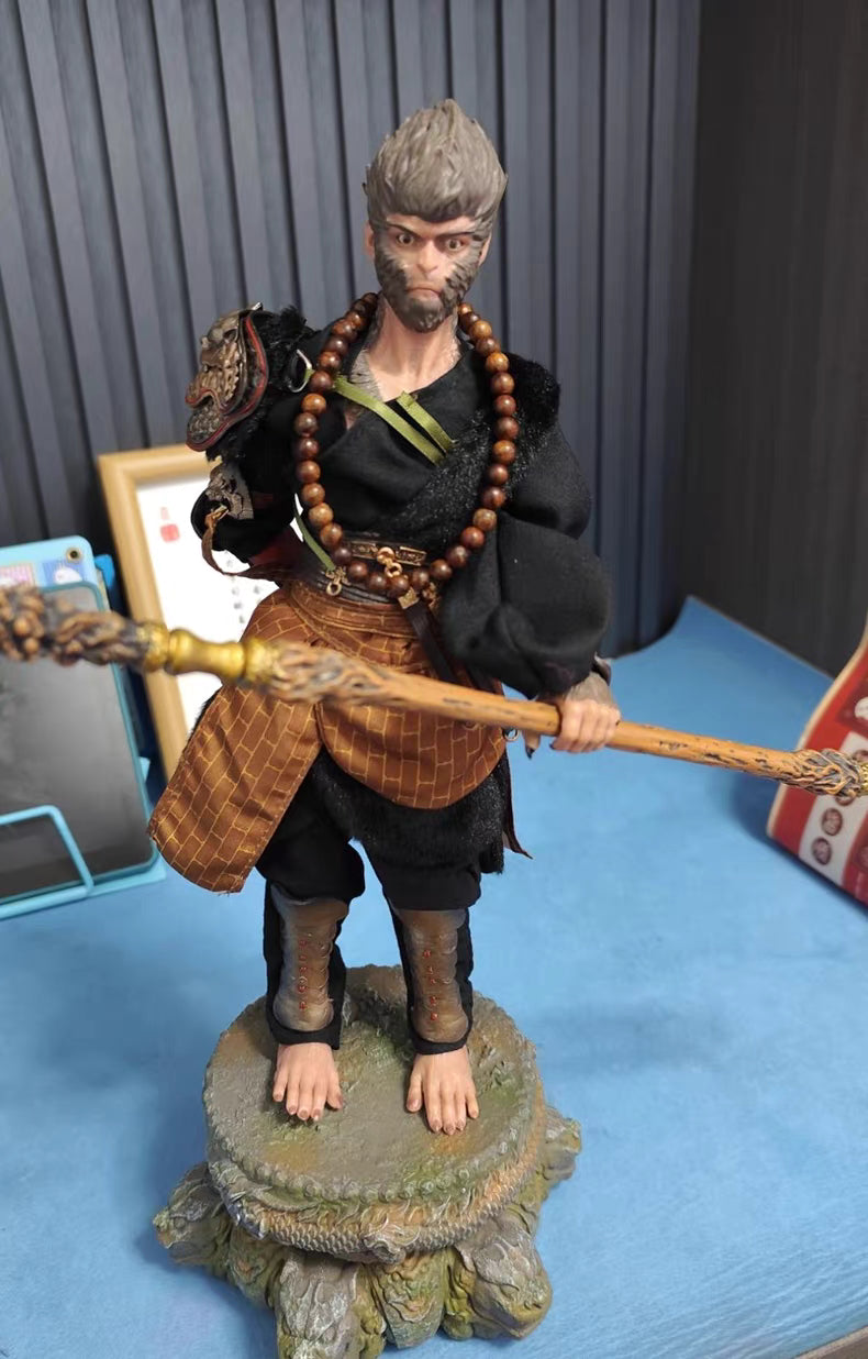 Black Myth Wukong 1:1 Replica Statue With Base & Exchangeable Hands Premium Version In‑Stock Collectible Figure