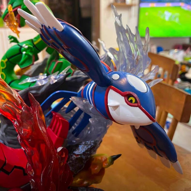Pokemon Hoenn Trio Legendary GK Figure 36CM Light‑Up Scene Statue Upgraded Version In‑Stock