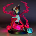 The King of Fighters 97 Iori Yagami GT Resin GK Figure 27CM Light‑Up Battle Scene Statue Gift