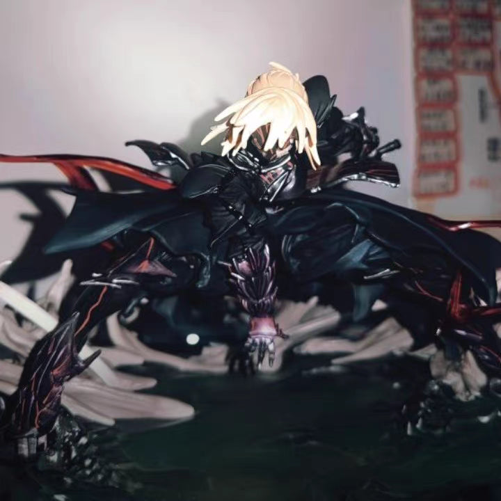 Fate Series Limited Edition Black Saber Altria GK Figure 17CM Scene Version In‑Stock Statue