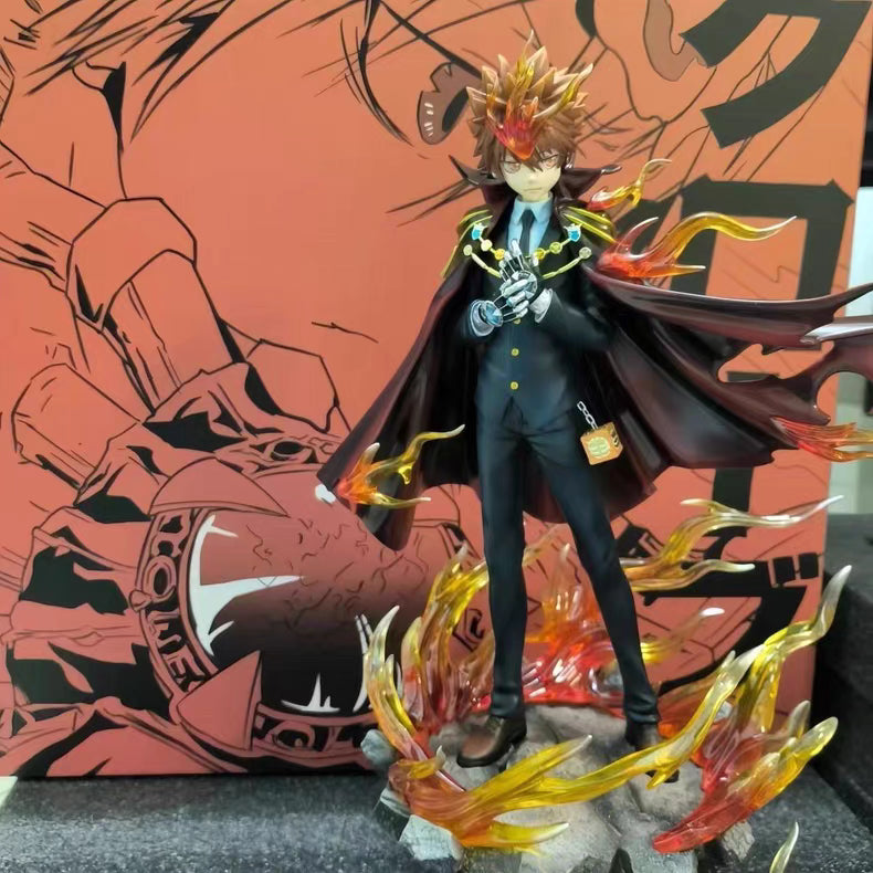 Reborn! ILL Sawada Tsunayoshi Limited GK Figure 35CM With Effect Base In‑Stock Statue