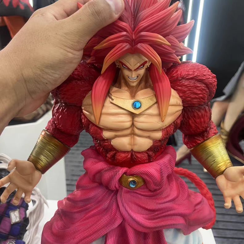 Dragon Ball JT Statue Brother QC Super Four Broly Resin GK Figure 50CM Black & Red Hair 2‑Versions In‑Stock Statue