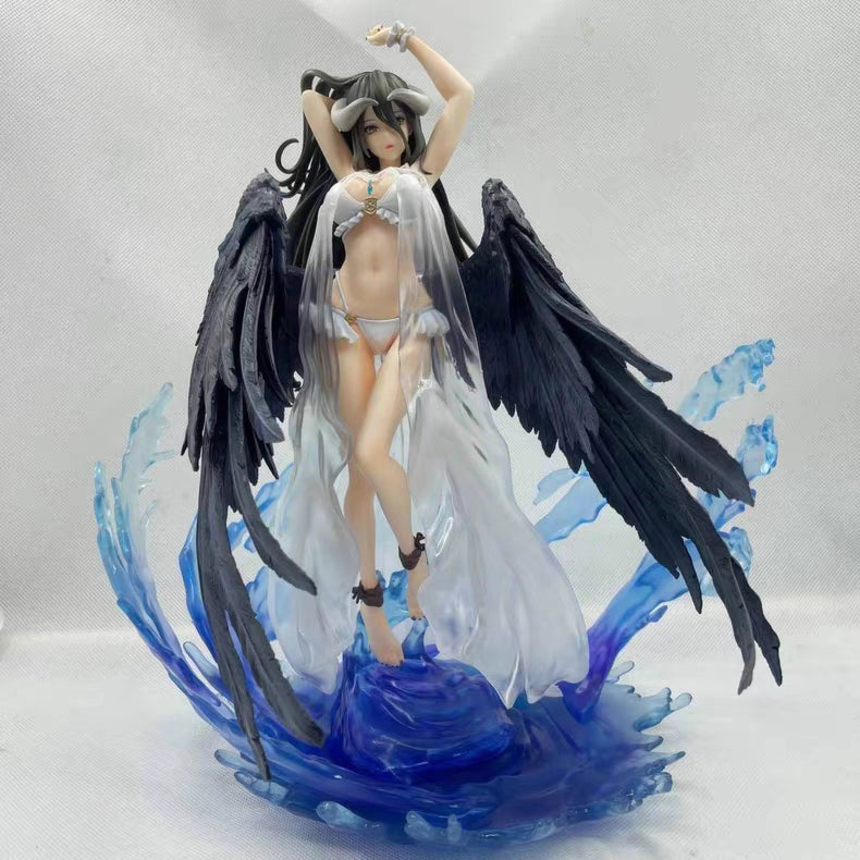 Overlord Albedo Swimsuit Deluxe Full Version GK Figure 35CM Luxury Base In‑Stock Statue