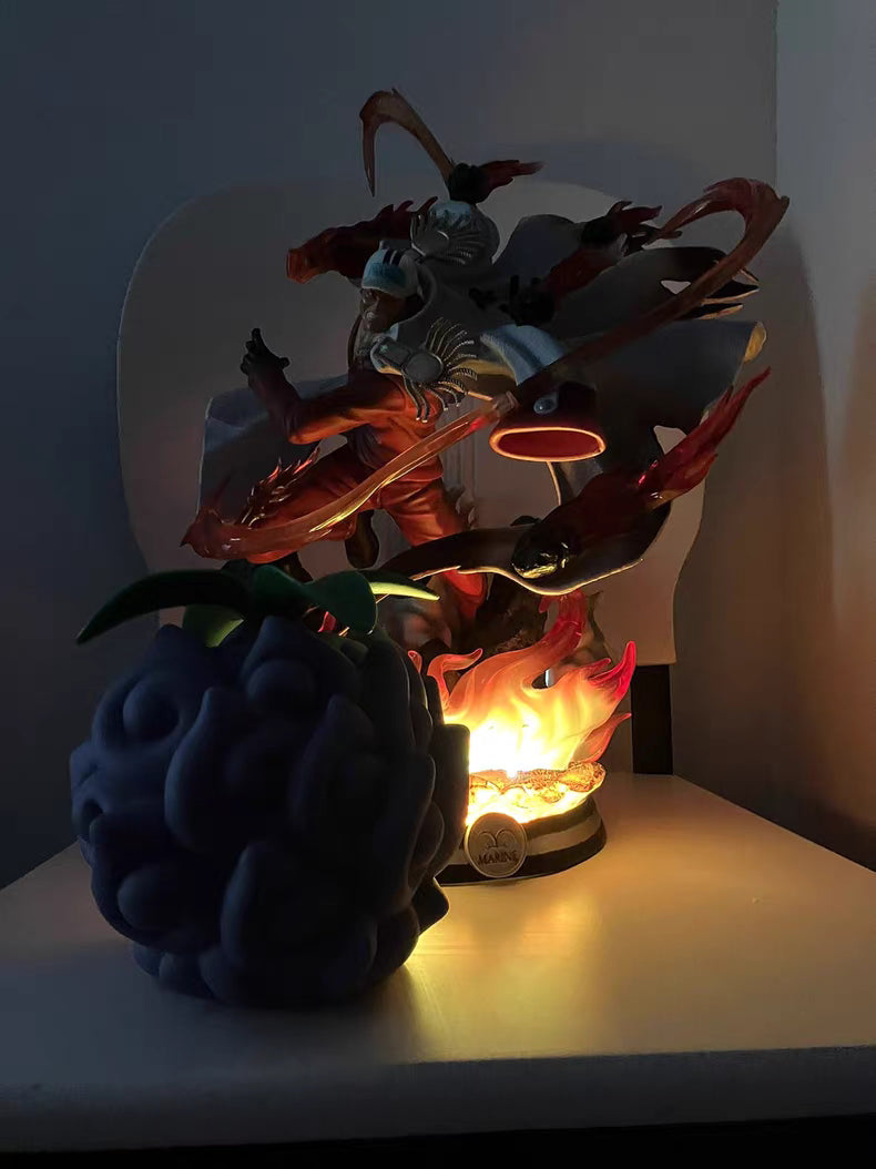 One Piece Burning Wind Akainu Limited Premium GK Figure 40CM Light-Up In-Stock Collectible Statue
