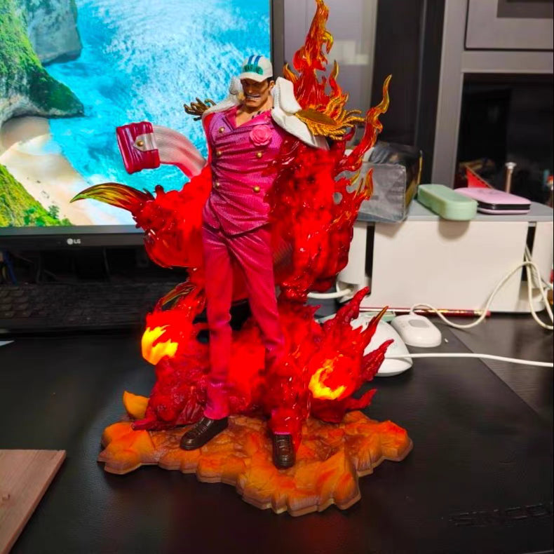 One Piece Marine Admiral Akainu 34CM Resonance Era GK Figure 2‑Color Versions Red & White In‑Stock Statue Gift