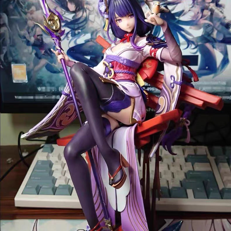 Genshin Impact Raiden Shogun Plane of Euthymia GK Figure 32CM Matte Finish In‑Stock Statue