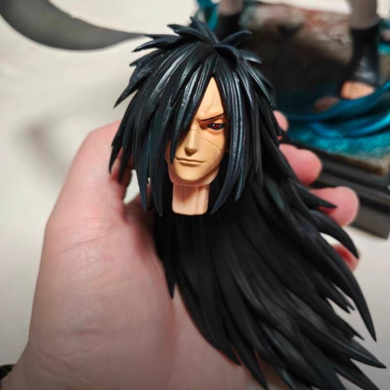 Naruto Unknown Association Edo Tensei Uchiha Madara GK Figure 32CM Light‑Up Base In‑Stock Statue Gift