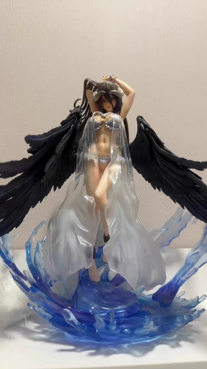 Overlord Albedo Swimsuit Deluxe Full Version GK Figure 35CM Luxury Base In‑Stock Statue