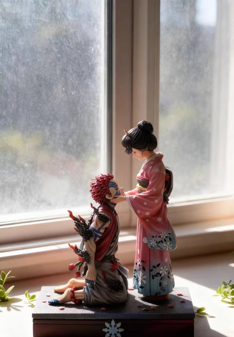 Demon Slayer Akaza & Koyuki Limited Edition Asai GK Figure 20CM Scene Version In‑Stock Statue