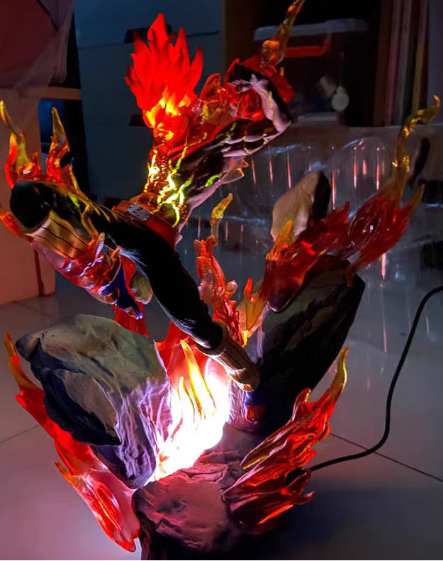 Naruto Eight Gates Night Guy Premium GK Figure Battle Form Light-Up USB Interface Fully Painted In‑Stock Statue