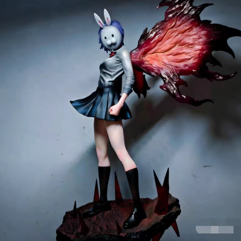 Tokyo Ghoul Touka Kirishima Rabbit GK Figure 36CM 2‑Face‑Sculpt In‑Stock Collectible Statue