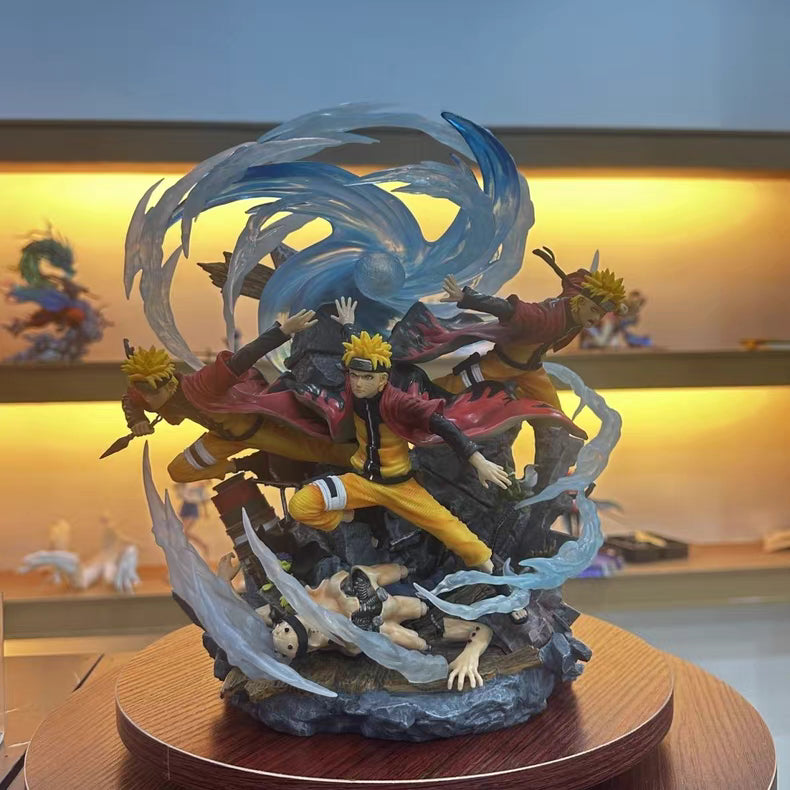 Naruto Flowing Wind Naruto Exclusive Limited GK Figure 30CM Height Light-Up In‑Stock Collectible Statue