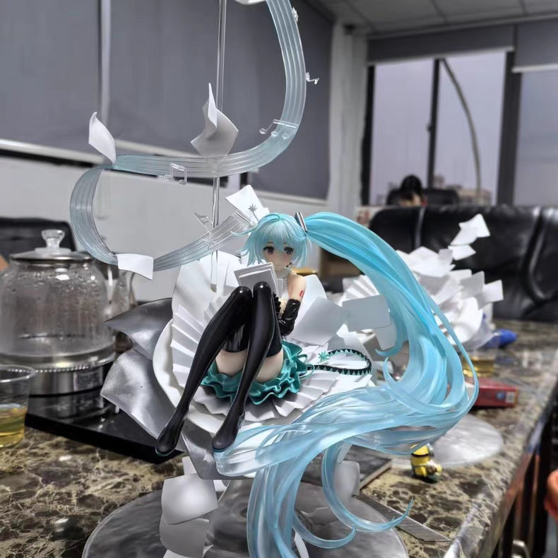 Hatsune Miku Large‑Stock Real Shot GK Figure 38CM In‑Stock Popular Statue Gift