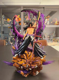 Demon Slayer JT Studio Statue Brother HENG Kokushibo 3.0 Limited GK Figure 45CM Purple Tornado Effect Light-Up In‑Stock Collectible Statue