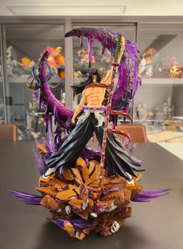 Demon Slayer JT Studio Statue Brother HENG Kokushibo 3.0 Limited GK Figure 45CM Purple Tornado Effect Light-Up In‑Stock Collectible Statue