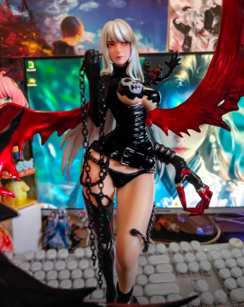 Digimon FA Angewomon & LadyDevimon 8‑Wing Angel VS 2‑Wing Demon GK Figure LadyDevimon 35CM Matte Finish In‑Stock Statue