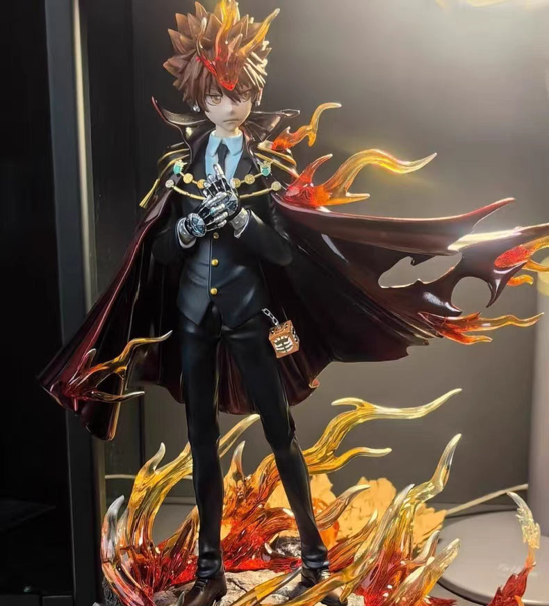 Reborn! ILL Sawada Tsunayoshi Limited GK Figure 35CM With Effect Base In‑Stock Statue