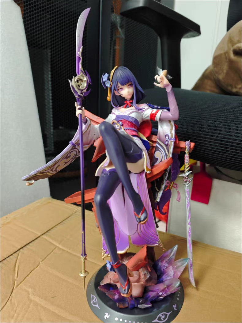Genshin Impact Raiden Shogun Plane of Euthymia GK Figure 32CM Matte Finish In‑Stock Statue