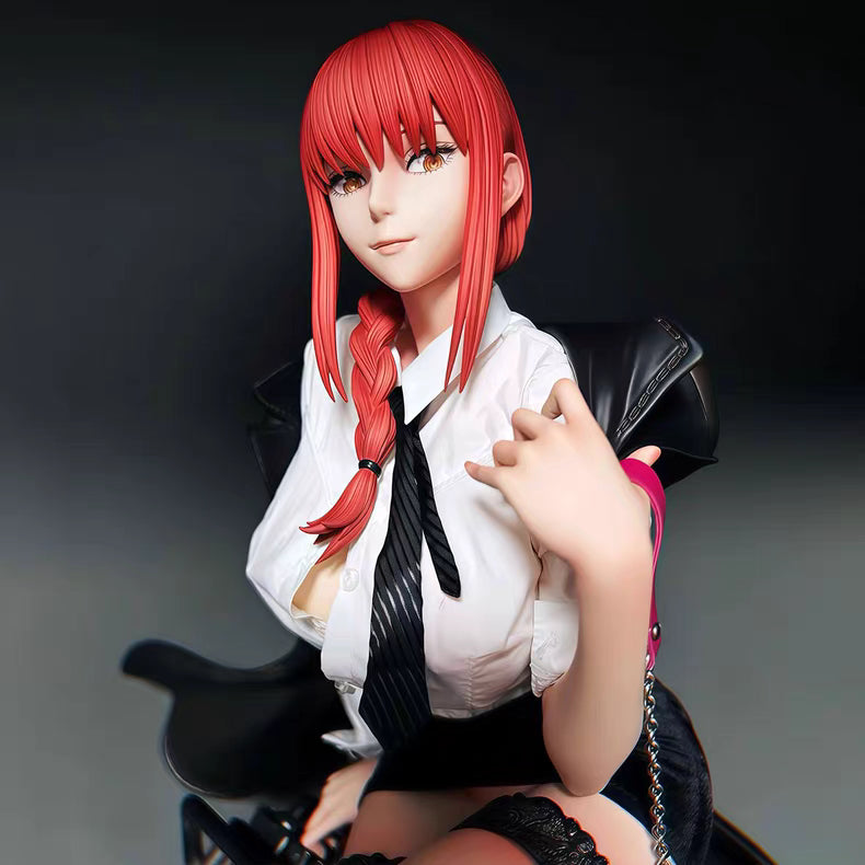 Chainsaw Man Sitting Makima Premium Limited GK Figure 42CM Fully Painted Face Sculpt In‑Stock Collectible Statue