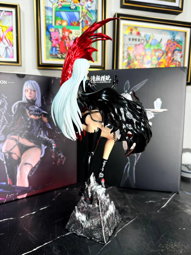Digimon FA Angewomon & LadyDevimon 8‑Wing Angel VS 2‑Wing Demon GK Figure LadyDevimon 35CM Matte Finish In‑Stock Statue