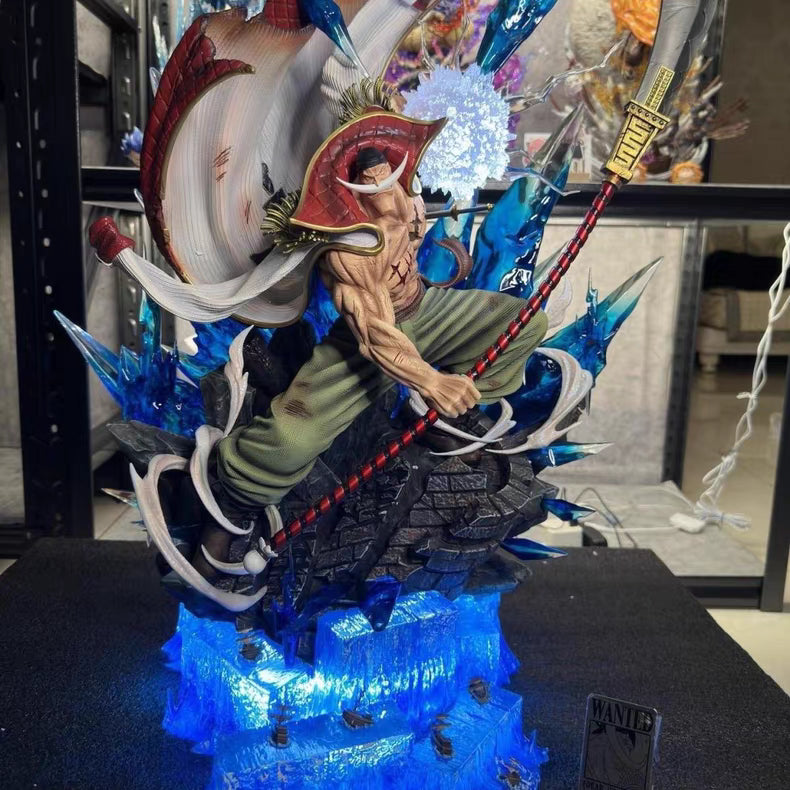 One Piece Whitebeard Vientiane Resonance GK Figure 40CM Light‑Up Base In‑Stock Statue