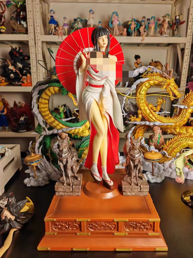 Naruto Hinata Hyuga Kimono GK Figure 60CM In‑Stock Tabletop Collectible Statue