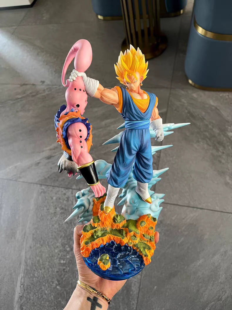 Dragon Ball YS Vegetto Vs Buu GK Figure 32CM Double‑Head Sculpt Scene In‑Stock Statue Gift