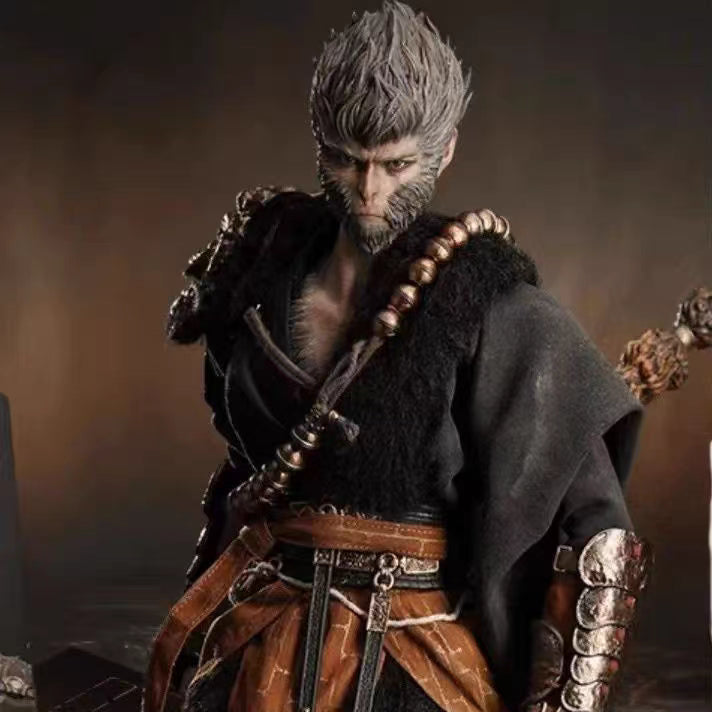 Black Myth Wukong 1:1 Replica Statue With Base & Exchangeable Hands Premium Version In‑Stock Collectible Figure