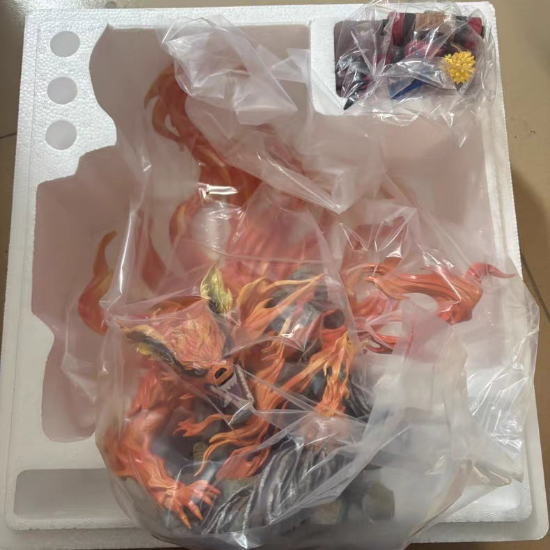 Naruto Ten‑Year Endurance Nine‑Tails Naruto GK Figure 38CM In‑Stock Scene Tabletop Statue