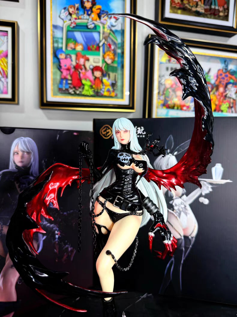 Digimon FA Angewomon & LadyDevimon 8‑Wing Angel VS 2‑Wing Demon GK Figure LadyDevimon 35CM Matte Finish In‑Stock Statue