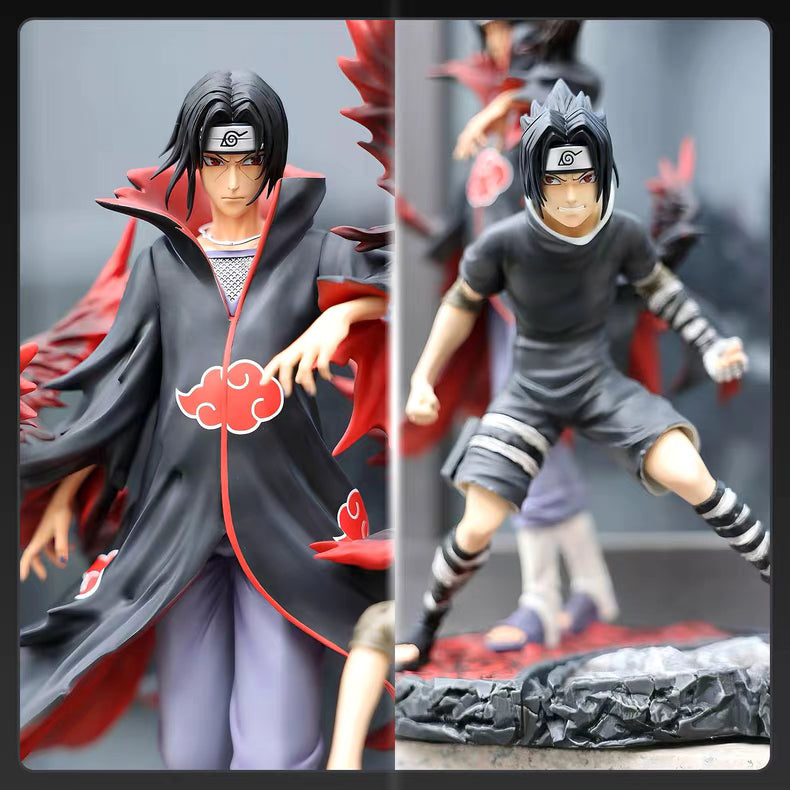 Naruto Muse Sasuke & Itachi Bond Series GK Figure 25‑30CM With Diamond Base Full Paint First Batch In‑Stock Statue