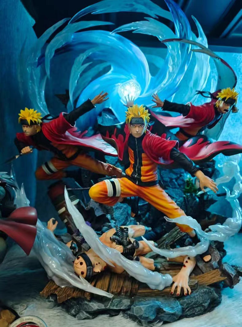 Naruto Flowing Wind Naruto Exclusive Limited GK Figure 30CM Height Light-Up In‑Stock Collectible Statue