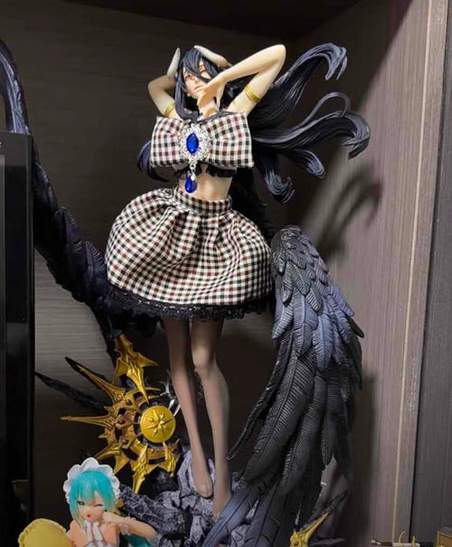 Overlord Albedo Fine‑Time Beauty GK Figure 55CM Bonus Outfit In‑Stock Large Statue