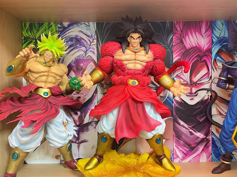 Dragon Ball JT Statue Brother QC Super Four Broly Resin GK Figure 50CM Black & Red Hair 2‑Versions In‑Stock Statue